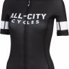 Clothing * | Unique All-City Classic 4.0 Women'S Jersey Black/White