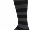 Clothing * | Official 45Nrth Stripe Knee-High Socks Black