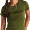 Clothing * | Premium Specialized Women'S Wordmark Short Sleeve T-Shirt Charcoal