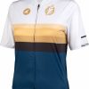 Clothing * | Fashion Salsa Women'S Latitude Jersey White/Navy Blue/Black/Stripes