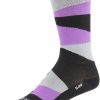 Clothing * | Quality Guarantee All-City Full Block Socks Black/Purple/Gray